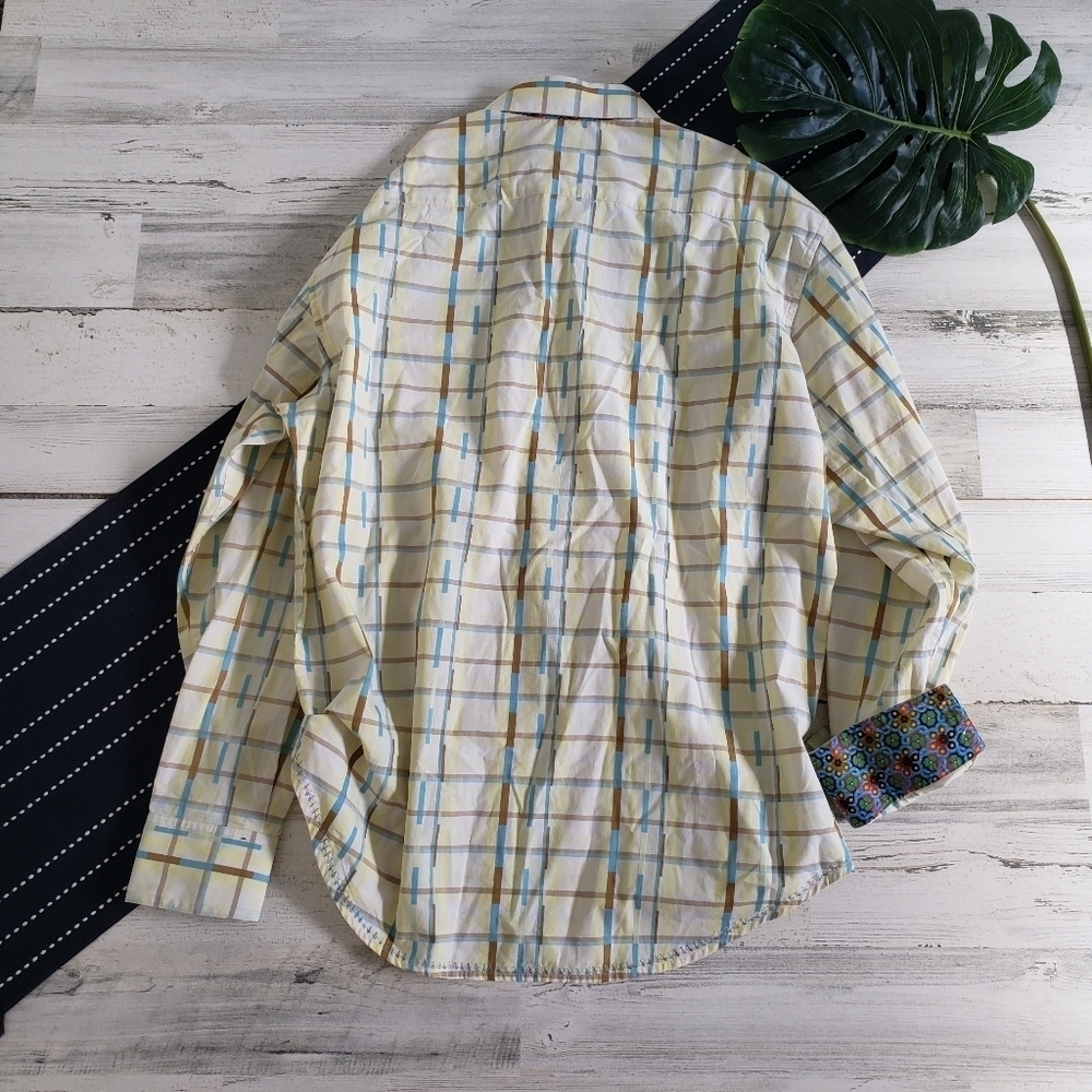 Robert Graham Button Front Shirt Embroidered Printed Size XL - Picture 11 of 12